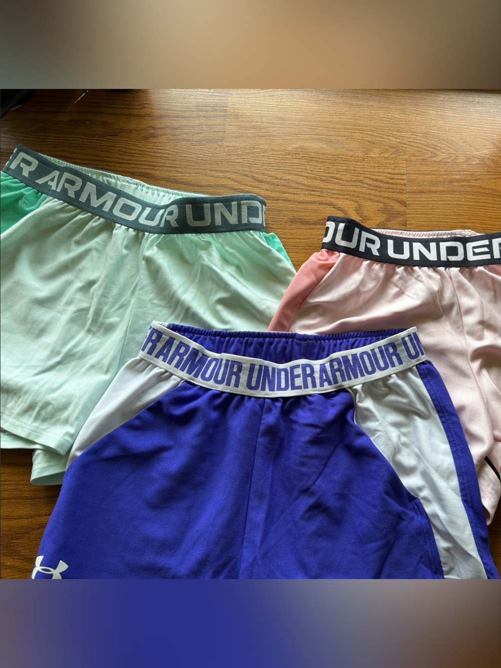 Under Armour Women’s Athletic Shorts - Mint Green, Pink, Royal Blue
